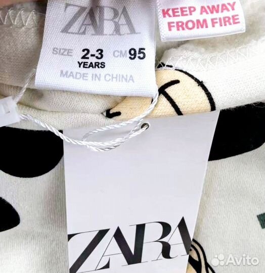 Костюм Zara новый на флисе От 92 до 128