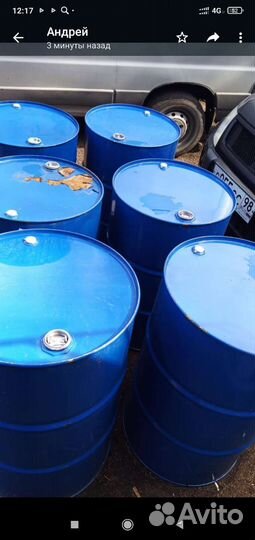 Бочка металлическая бу 200л