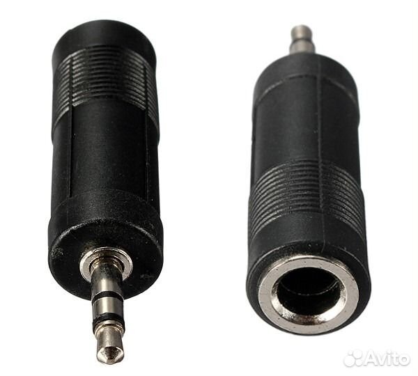 Переходник - адаптер стерео с Джек 6.35 на 3.5 mm