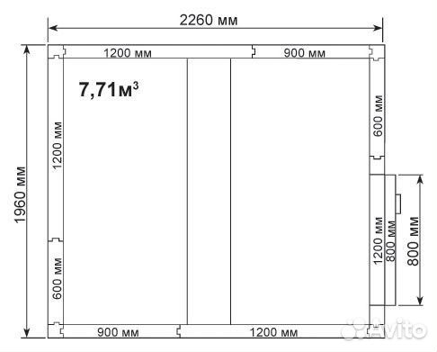 Холодильная камера Polair 7,71