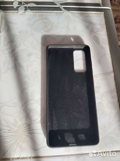 Чехол на samsung s20 fe черный + прозрачный