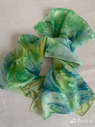 Шарфик из натурального шёлка