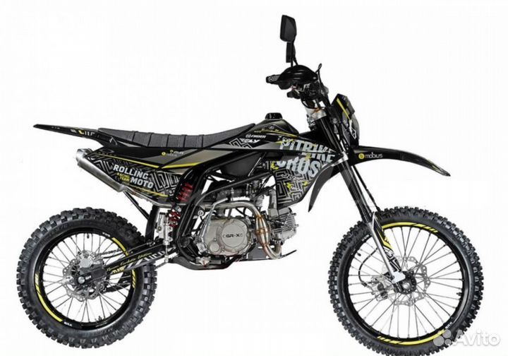 Питбайк GR-X YX125EM 19/16 (механ. сцепл., эл. cта
