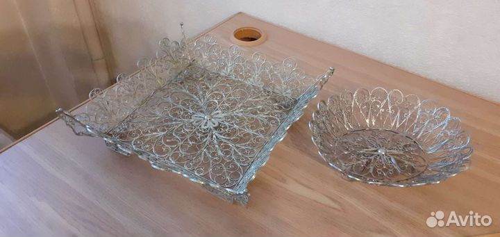 Конфетница, ваза для фруктов, мельхиор