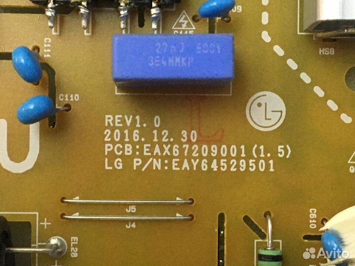 Плата блок питания EAX67209001 (1.5) LG 43UJ630V