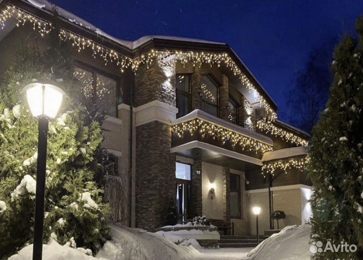 Уличные Гирлянды Бахрома profi крупный светодиод