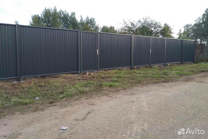 Забор из профнастила с доставкой