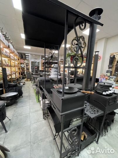 Мангал с крышей