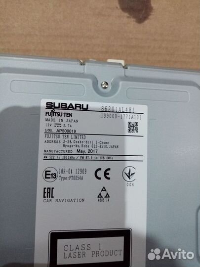Магнитола Subaru Outback оригинала новая