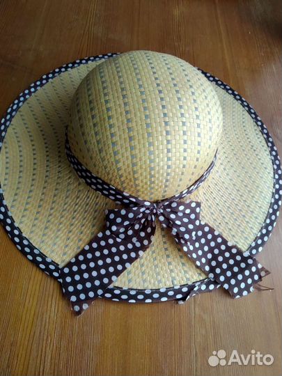Шляпа соломенная