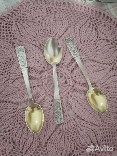 Серебряная чайная ложка СССР