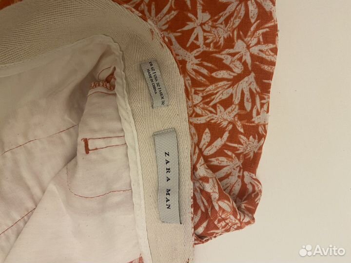 Шорты zara лен