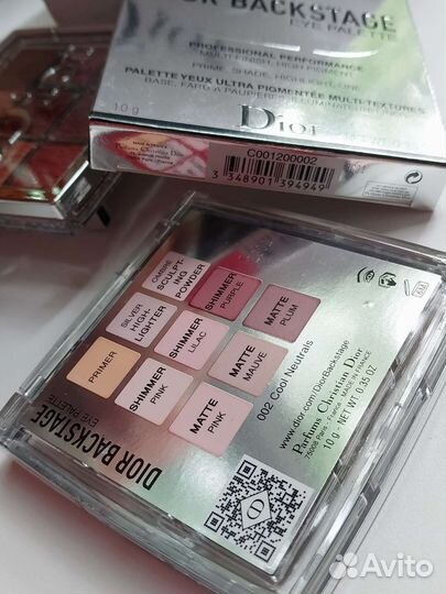 Dior. Палетка теней для век. Тон 002.оригинал