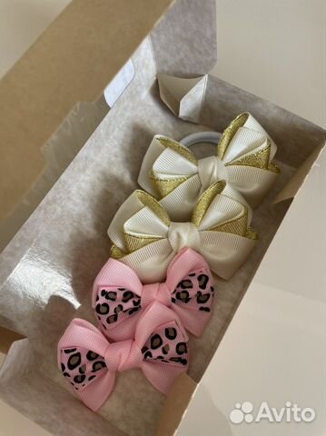 Подарочный бокс из бантиков-резинок для волос