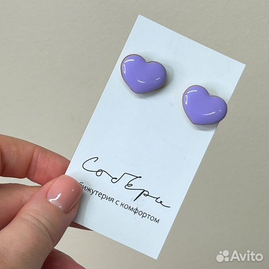 Стильные серьги из смолы (гипоаллергенные)