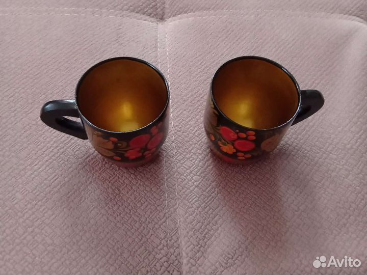 Хохлома,ваза цветное стекло ссср, корзинка