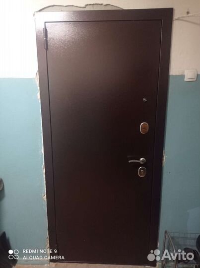 Металлическая дверь с зеркалом