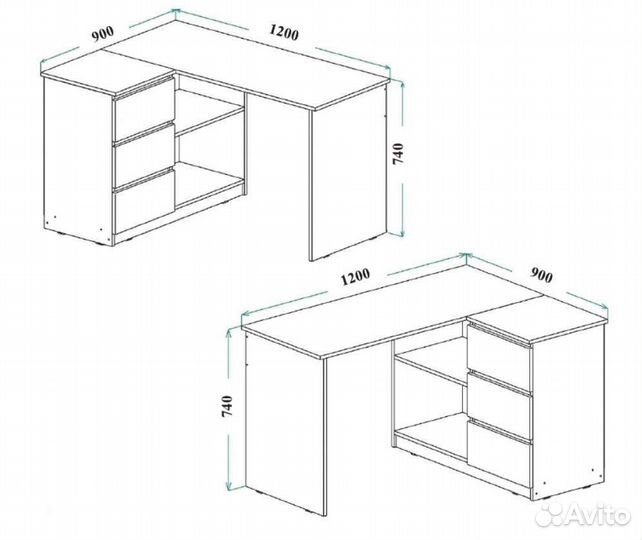 Новый Стол письменный угловой