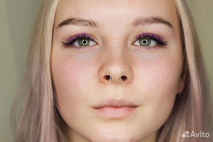 Наращивание ресниц, оформление бровей