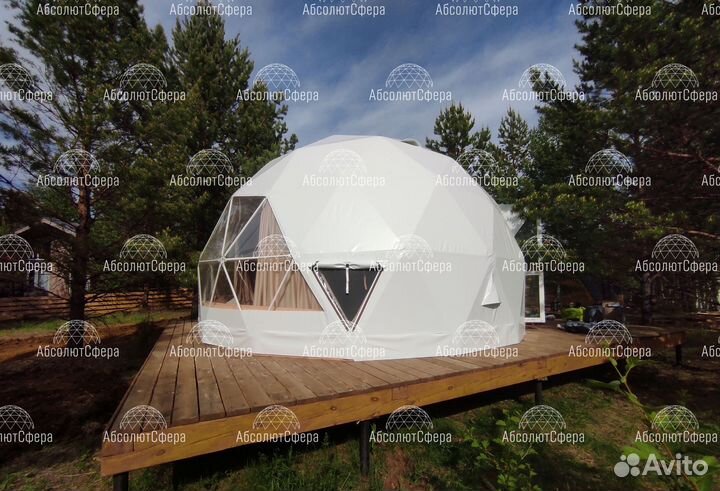 Геокупол.Быстровозводимый дом.Шатер для глэмпинга