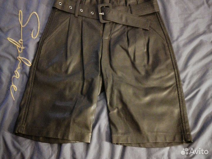 Шорты кожзам