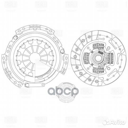 Сцепление к-т chery indis/QQ6 1.3 11- FR 2707