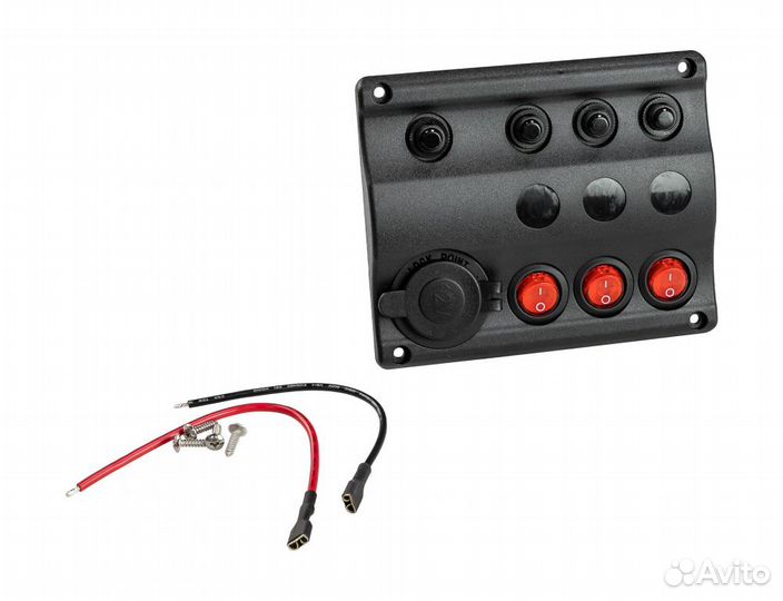 Панель бортового питания 3 переключателя, разъем п