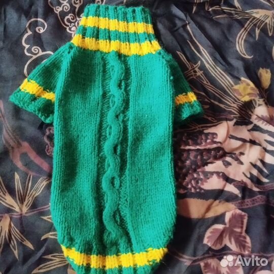 Свитер для собаки ручной работы новый
