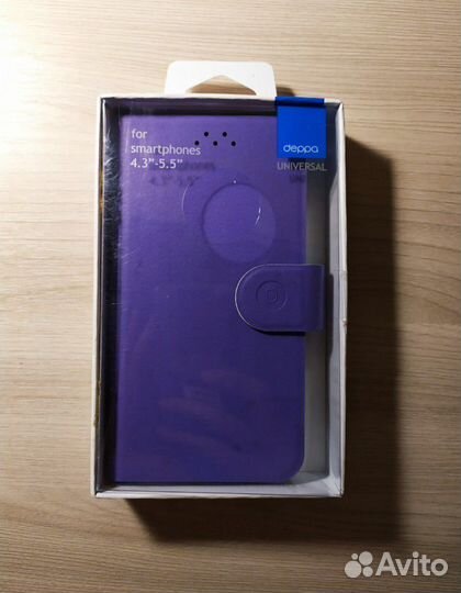 Универсальный чехол для телефона фиолетового цвета