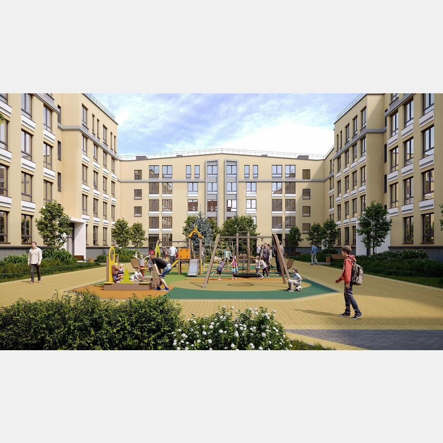 2-к. квартира, 54,5 м², 1/5 эт.