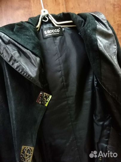 Замшевый плащ