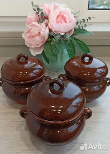 Горшочки для запекания 3 штуки