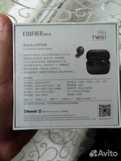 Новые Bluetooth наушники edifier tws1