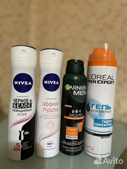 Nivea мужская и женская косметика