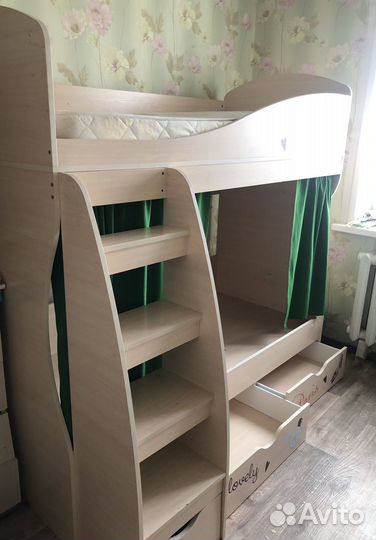 Двухъярусная кровать бу
