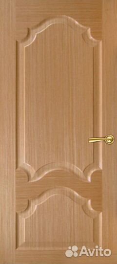 Межкомнатная дверь Шпон Афина дуб нат, в наличии