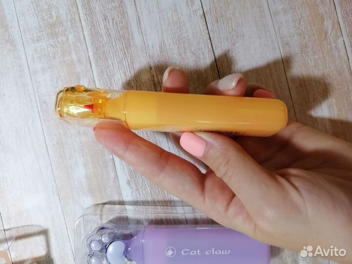 Текстовыднлители кошачьи лапки 3 цвета пастель