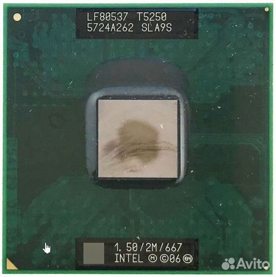 Процессор для ноутбука Intel Core 2 Duo T5250 sla9