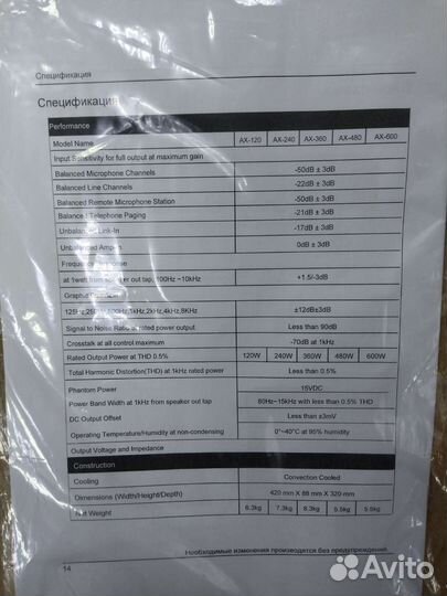 Усилитель мощности Roxton