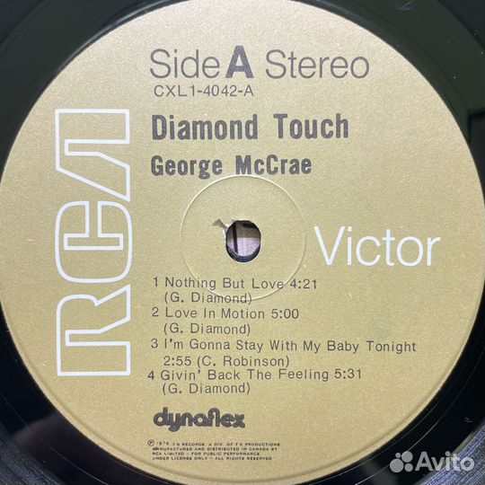 George McCrae – Diamond Touch (Канада 1976г.)