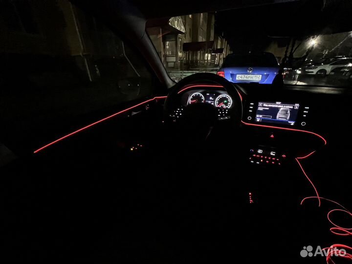 Неон лента в салон автомобиля 5 метров