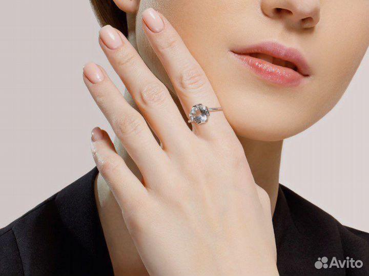 Кольцо серебро соколов 20 размер