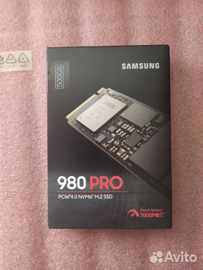SSD Samsung 980 PRO M.2 2280 500 гб
