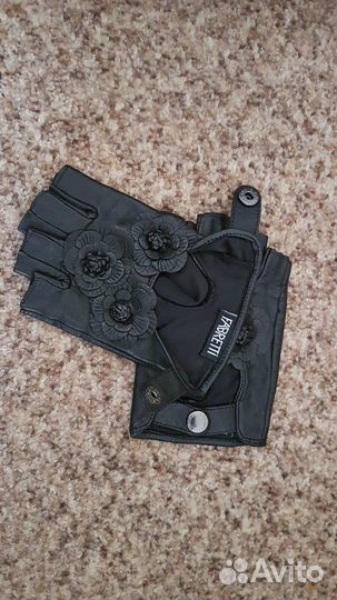 Перчатки женские кожаные