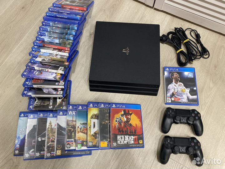 Sony PlayStation 4 PRO +550игр +2дж