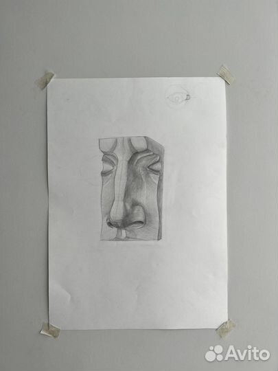 Рисунок аквдкмический рисунок гипсовых фигур А2