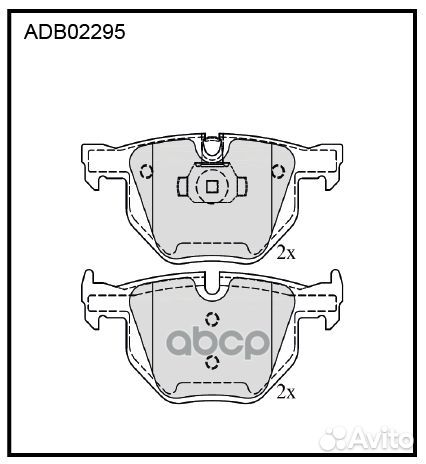 Колодки торм. BMW BMW X5 (E70) 3.0 si ADB02295