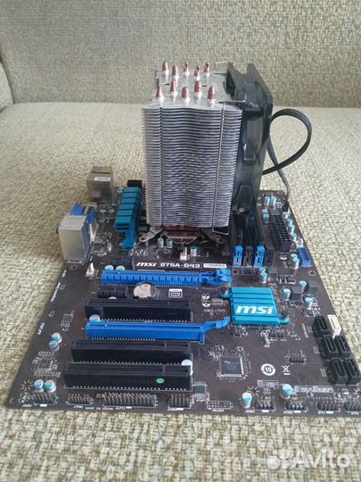 Материнская плата msi b75a-g43, комплект