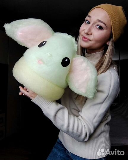 Фигурная сладкая сахарная вата на праздник