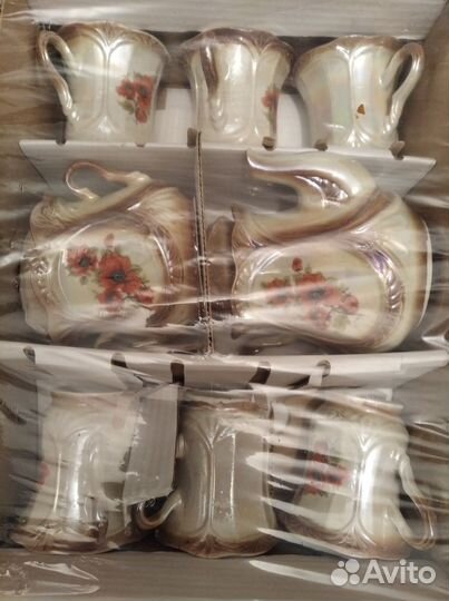 Чайный сервиз СССР новый перламутр